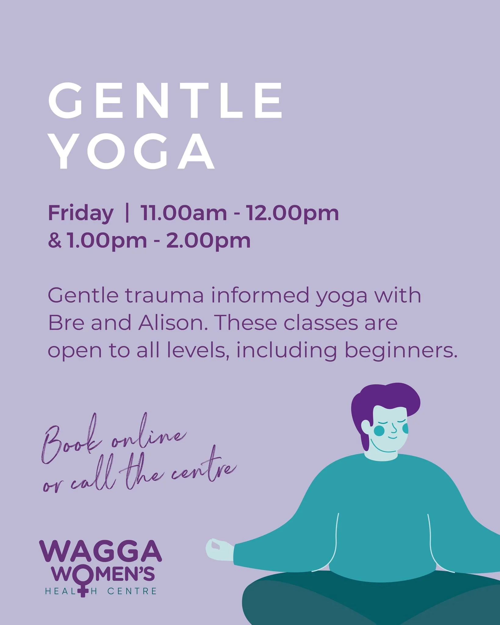 YOGA 🧘&zwj;♂️

Take a pause in your week with our trauma-informed yoga class. Guided by Bre and Alison, this mindful practice is designed to help you reconnect with your body at your own pace. Beginners are warmly welcome.

✨ Open to all levels
🗓️ 