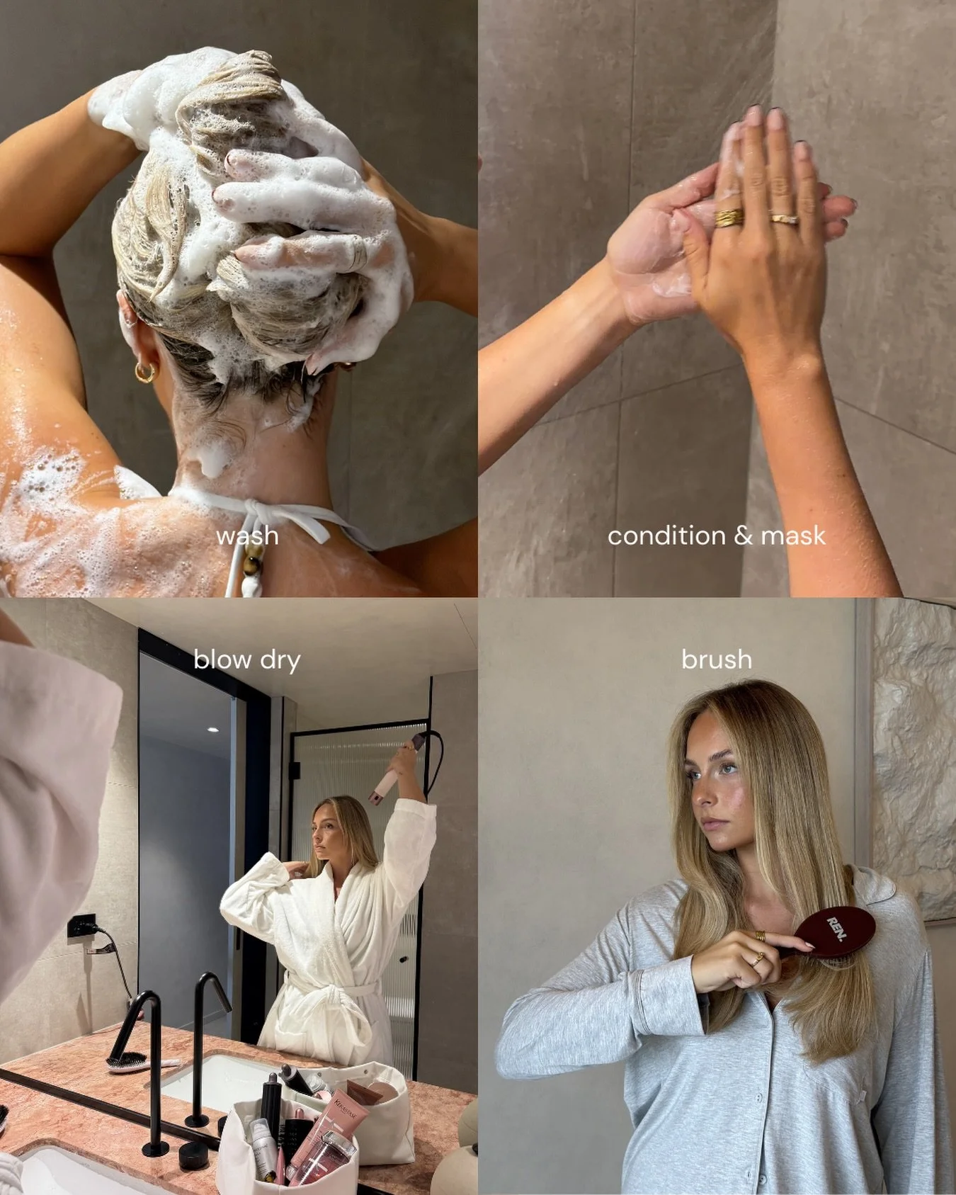 Your extension routine matters as much as your install 👀

If you want soft, seamless, long-lasting hair &mdash; this is your non-negotiable:

Wash &rarr; gentle, low-scrub at the roots, always twice
Condition &amp; mask &rarr; mid-lengths to ends on