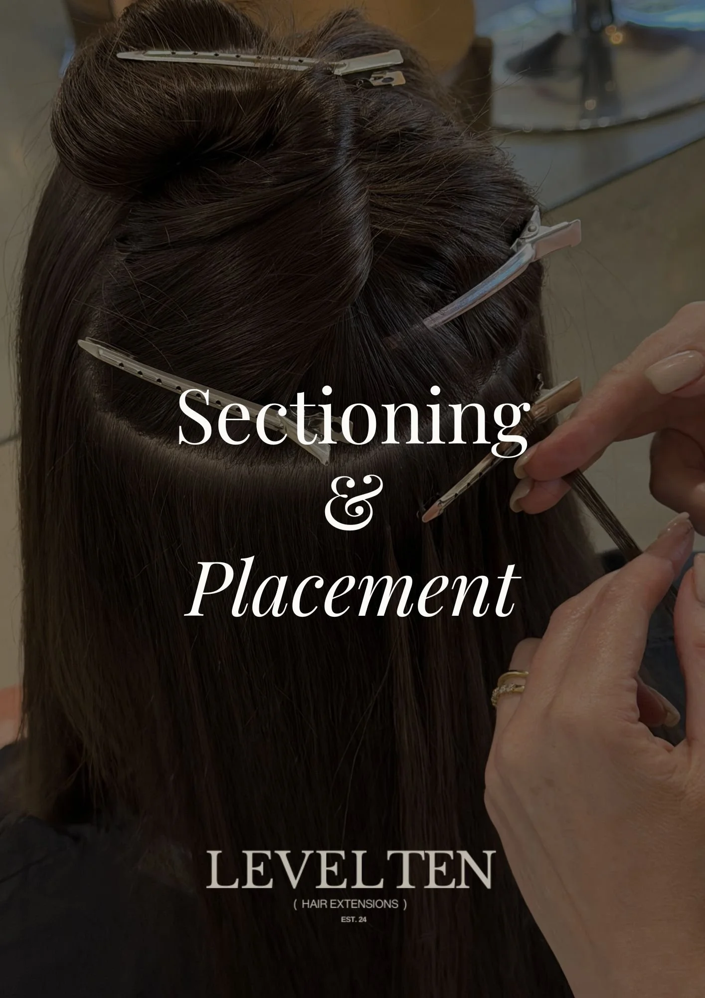 Keratin Bond Extension Sectioning & Placement Guide