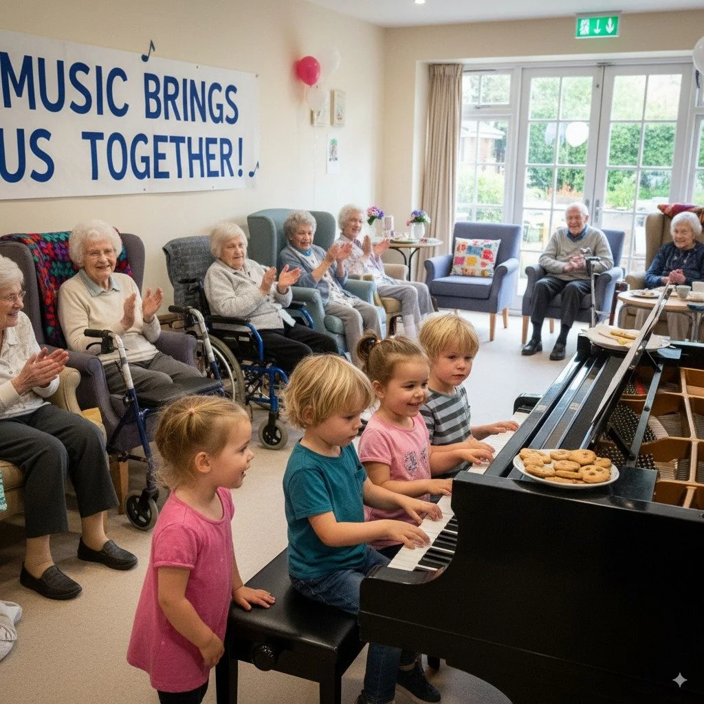Small group piano class for children at Plano Piano Studio, Allen, TX