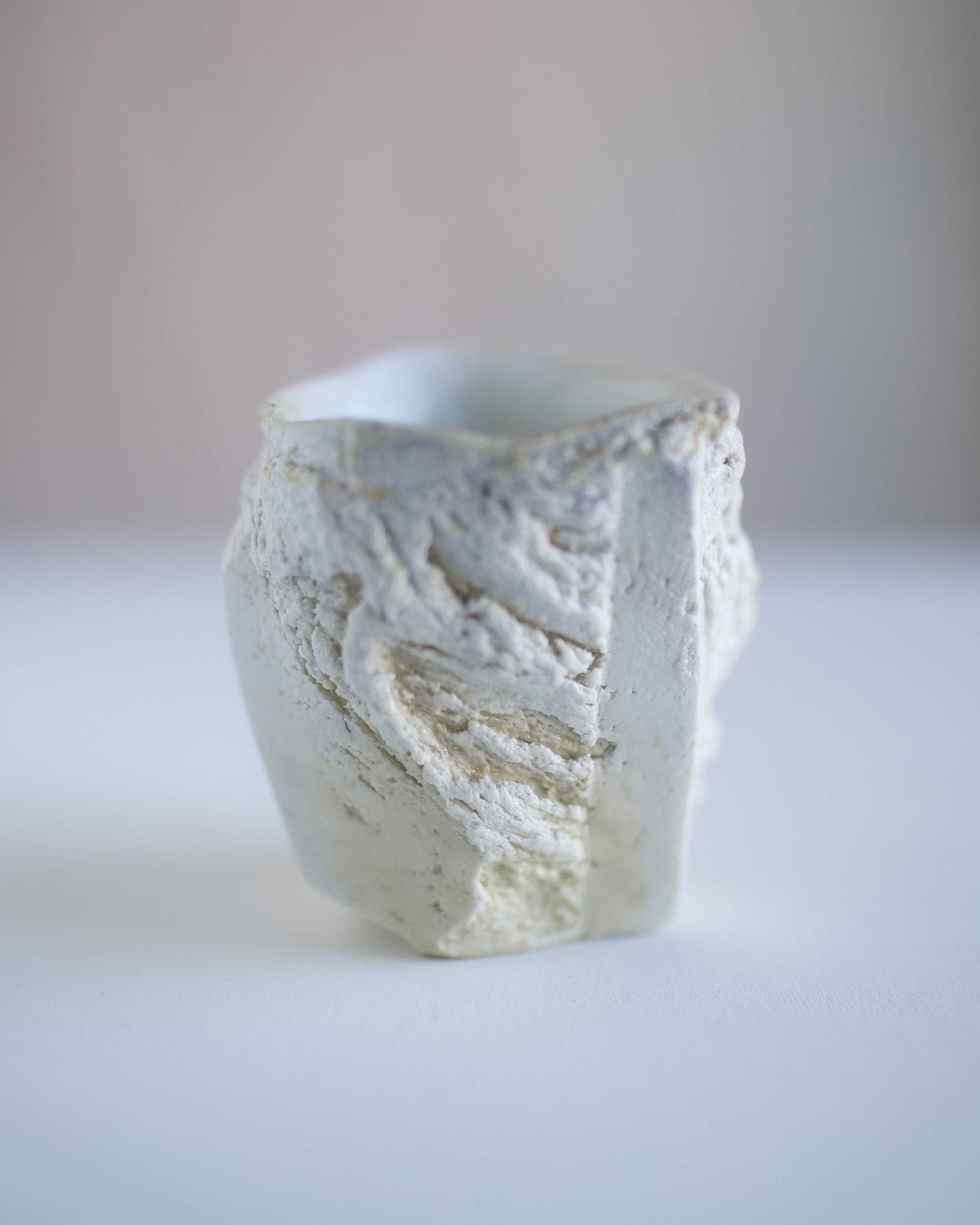 Kurinuki Cup - Wood Fired Porcelain