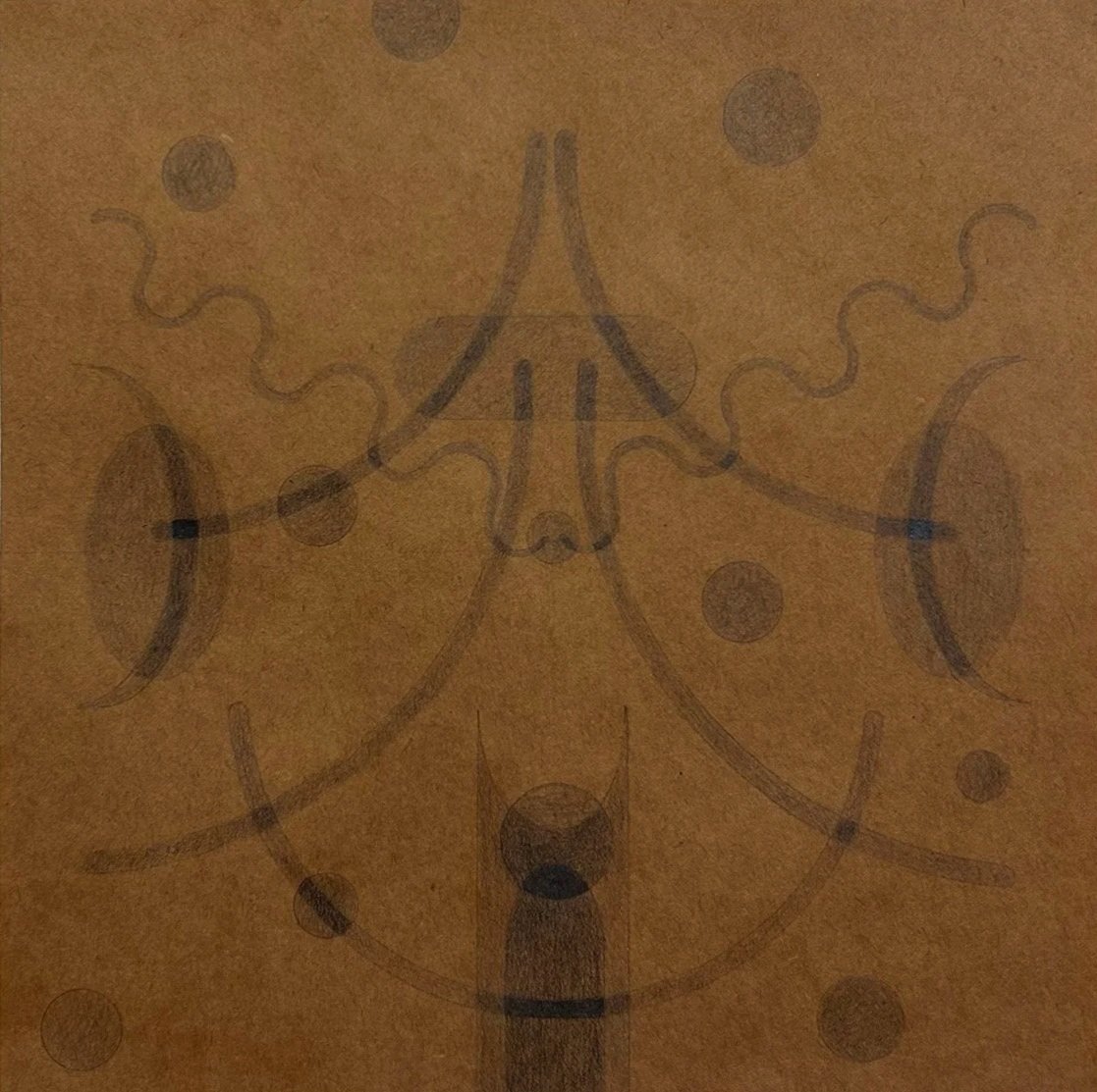 for maya #2, graphite on paper, 8 x 8 in, 2026
