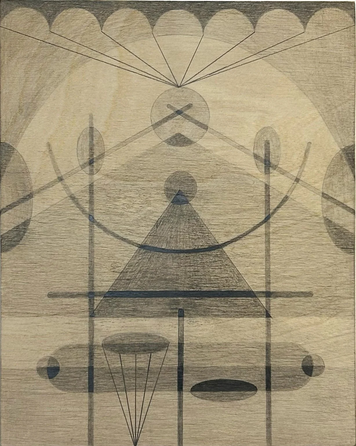 #4, graphite on wood, 8 x 10", 2026