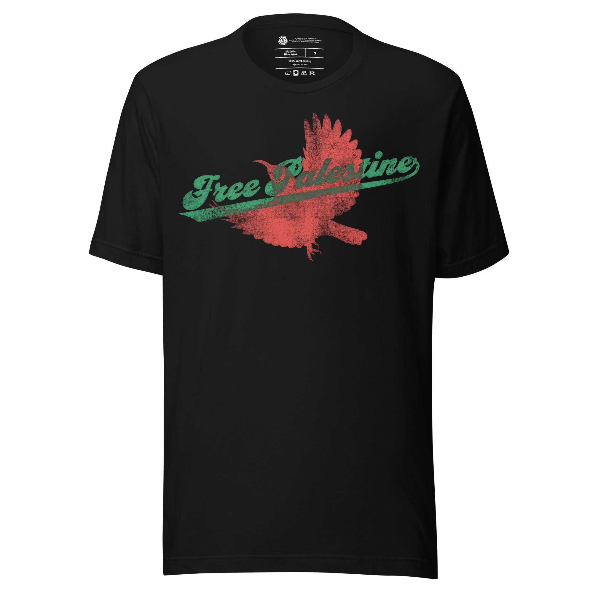 Green on Red Free Palestine "Sunbird" Unisex t-shirt