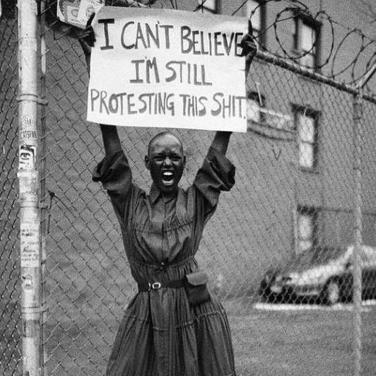 #renegadebabeinspiration 
Source: artist unknown 
#protestart #speakout #feministartist #activism #blackandwhitephotography #renegadebabestudio