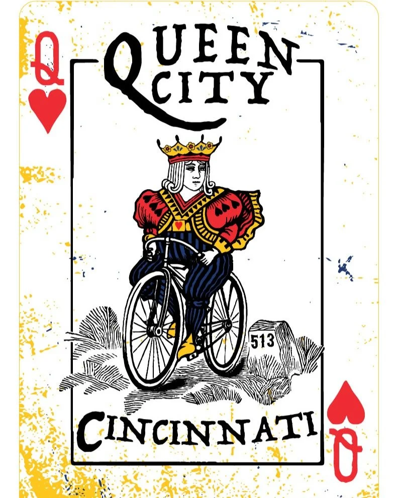Pre-sale is live. Pre sale closes December 14 at 11:59 pm.

My #QueenCity #Cincinnati #4color #screenprint is coming back as a #smallbatch #sustainable edition. I am printing only what is purchased so nothing is wasted.

This design started as a re-v
