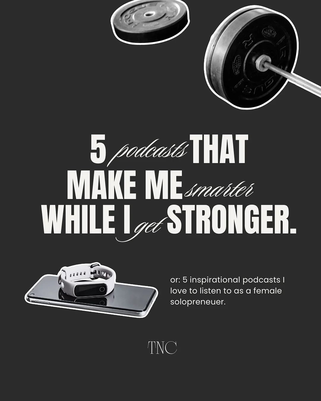 Yes, I used to blast hype music at the gym (and don’t get me wrong, Britney stays on my gym girlie playlist), but ever since I started listening to podcasts while lifting, my brain and business leveled up.
So today I thought I‘d share my