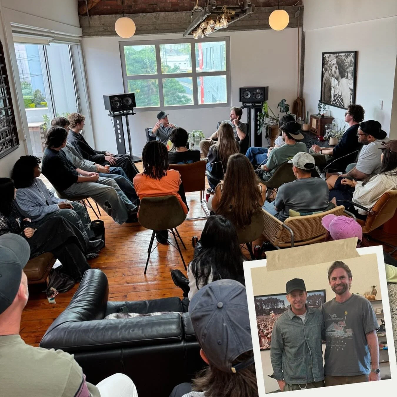 The one and only @ryantedder popped by @bigfan_nz to chat to a group of Aotearoa artists and producers and listen to some demos 🤩🤩