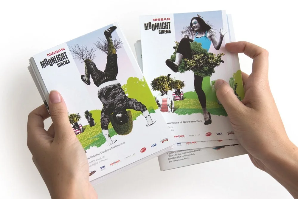 Moonlight Cinema Tree People illustration by Melbourne artist Darren Henderson, designed by Andrew Ashton