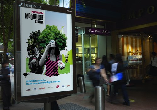 Moonlight Cinema Tree People illustration by Melbourne artist Darren Henderson, designed by Andrew Ashton