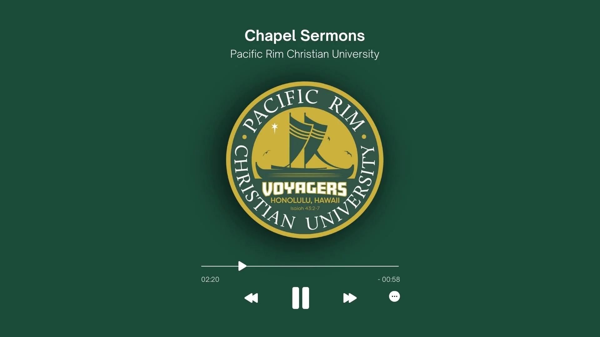 Pacific Rim Christian University | Bible College Honolulu