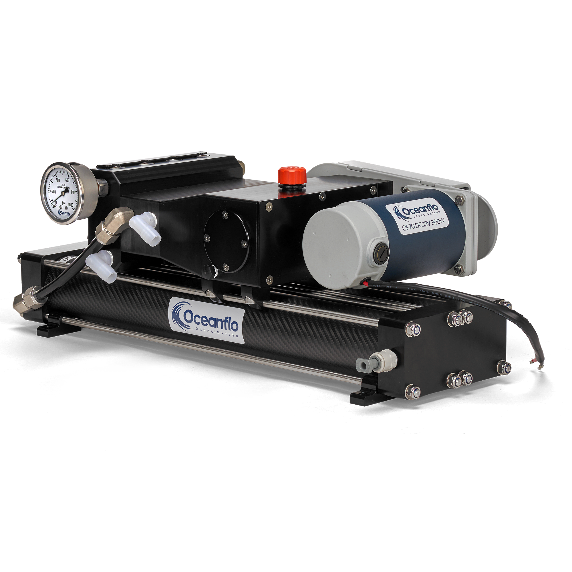 OF70M - 70 LPH DC Watermaker pump and membrane assembly.