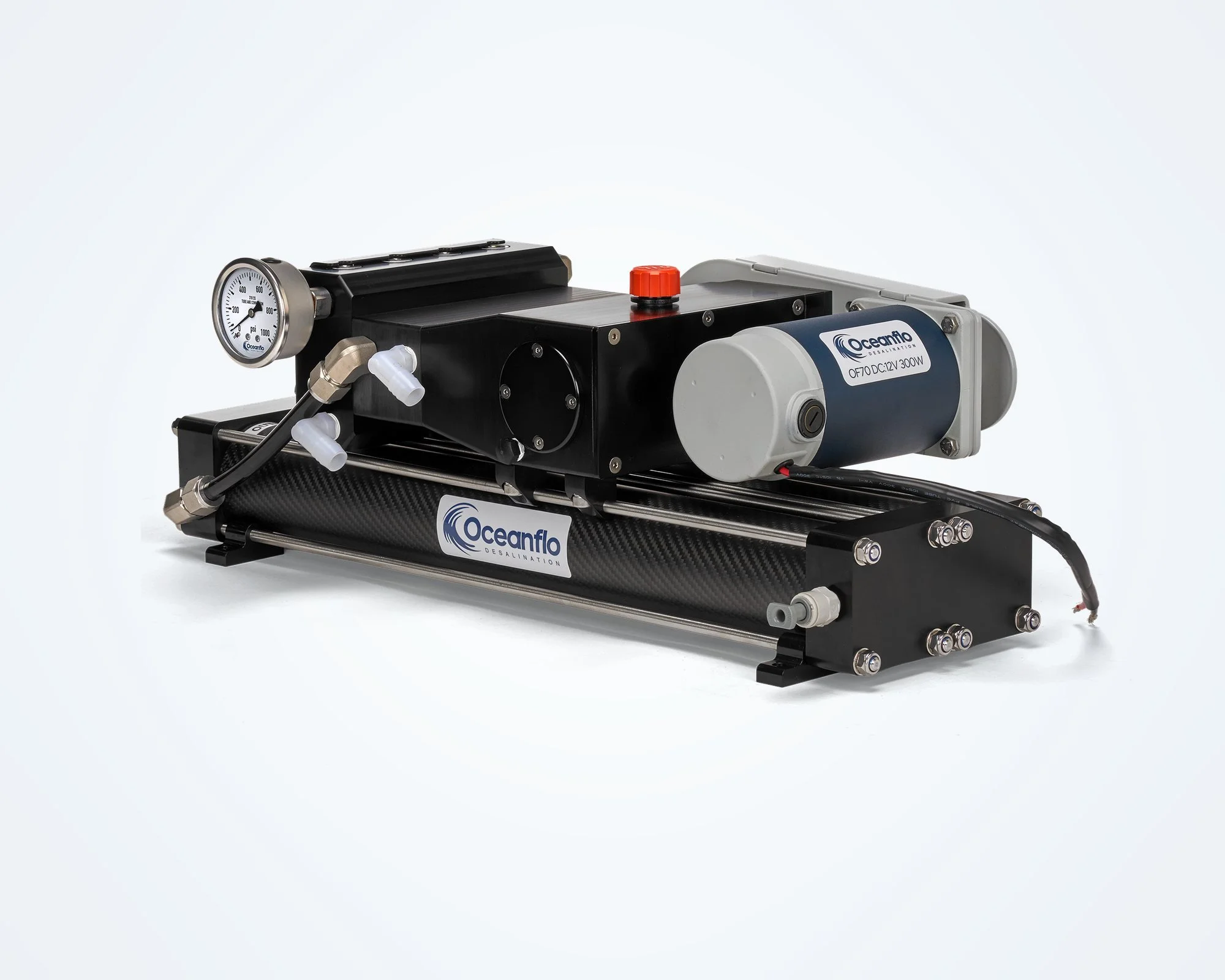 Oceanflo OF70M - 70 LPH DC Watermaker pump and membrane assembly
