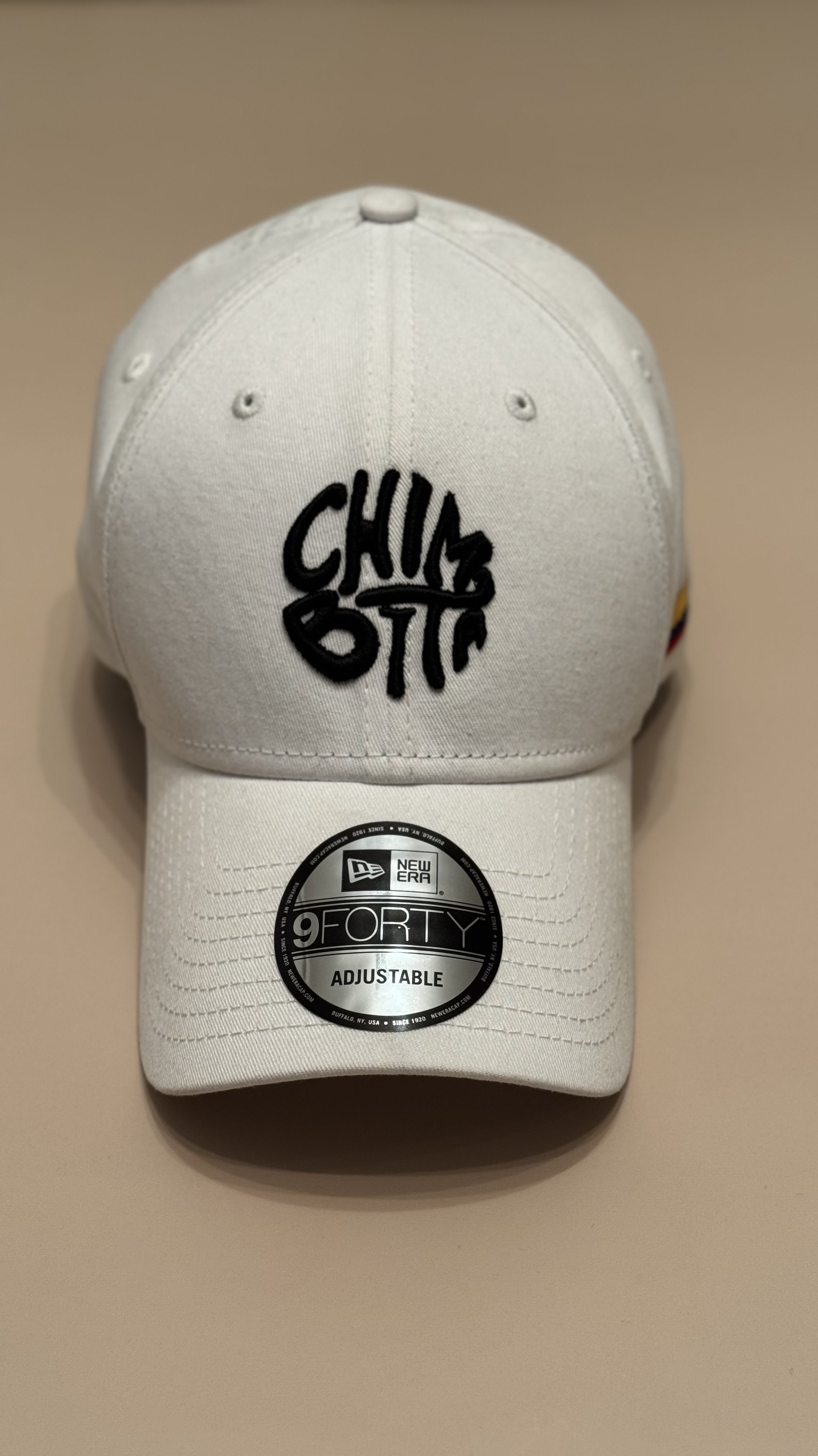 Chimbita Cap 9FORTY (White/Black Logo)