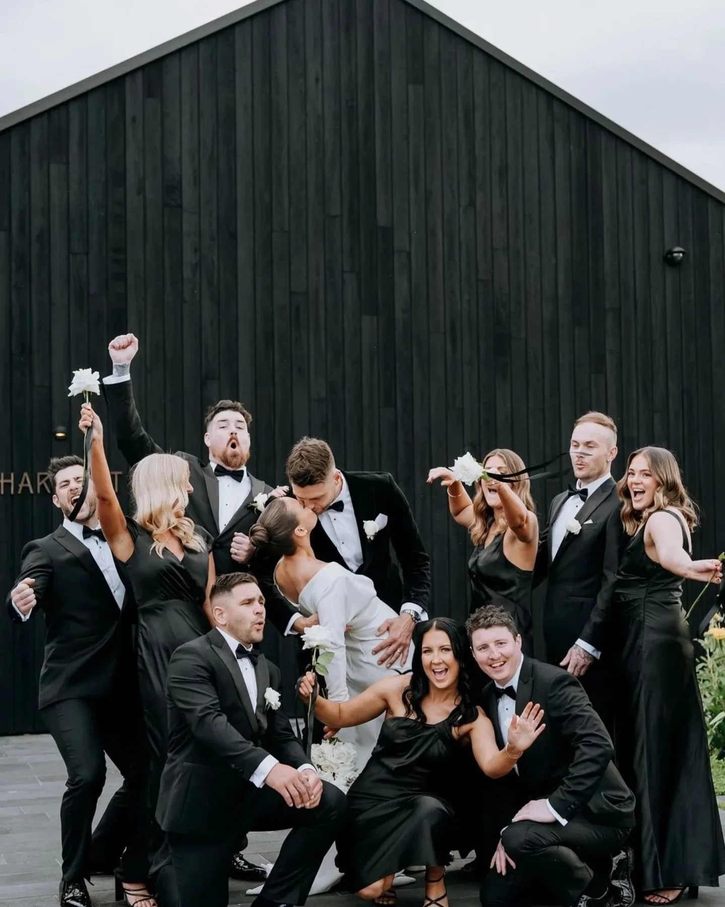 The bridal party bringing the PART-AYYYY!!! 🤍

Stunning shot by @chamorecreations 🙌

Bride and Bridesmaids Tans @studio28tanning 
Hair @rae.hairstylist 
Makeup @hollymakeupartist 
Flowers @thepetaledition 
Photographer @chamorecreations
Bride @jess