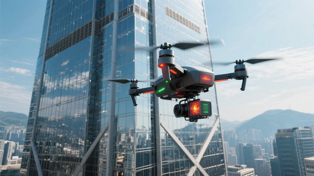 Thermal Drones for High-Rise Energy Audits