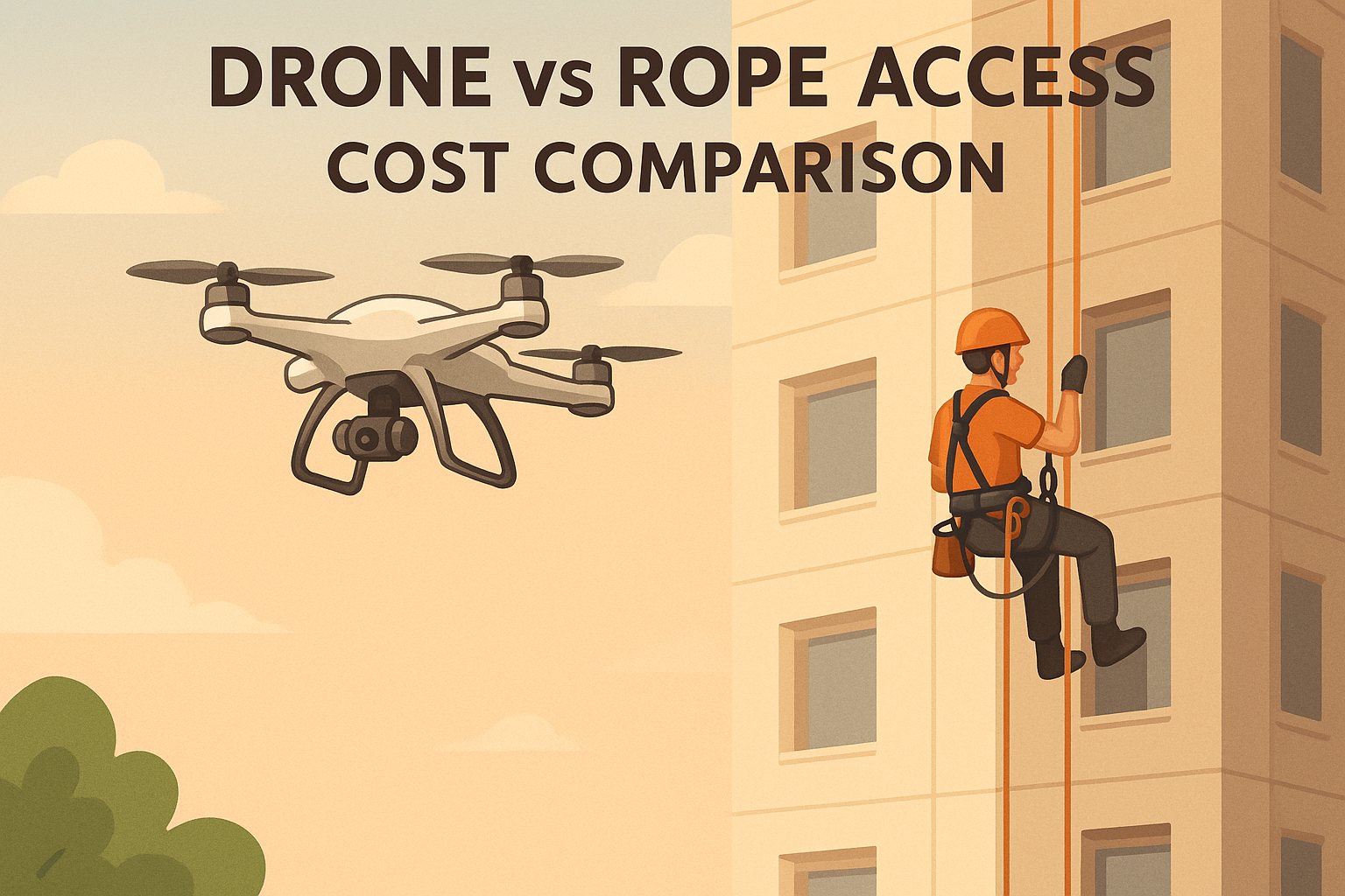 Drone vs Rope Access: Cost Comparison