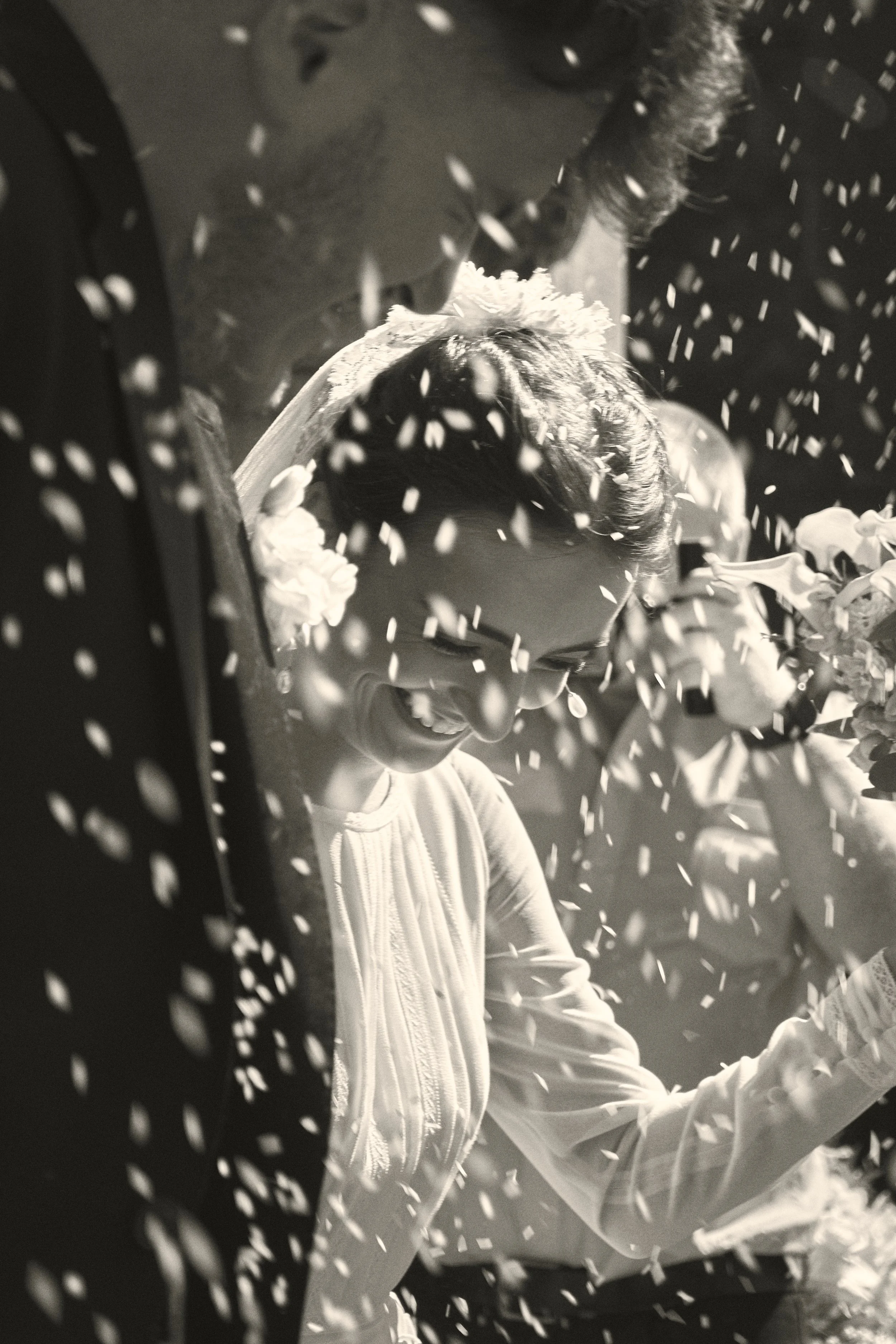 Candid wedding ceremony portrait in Limerick St.Johns cathedral