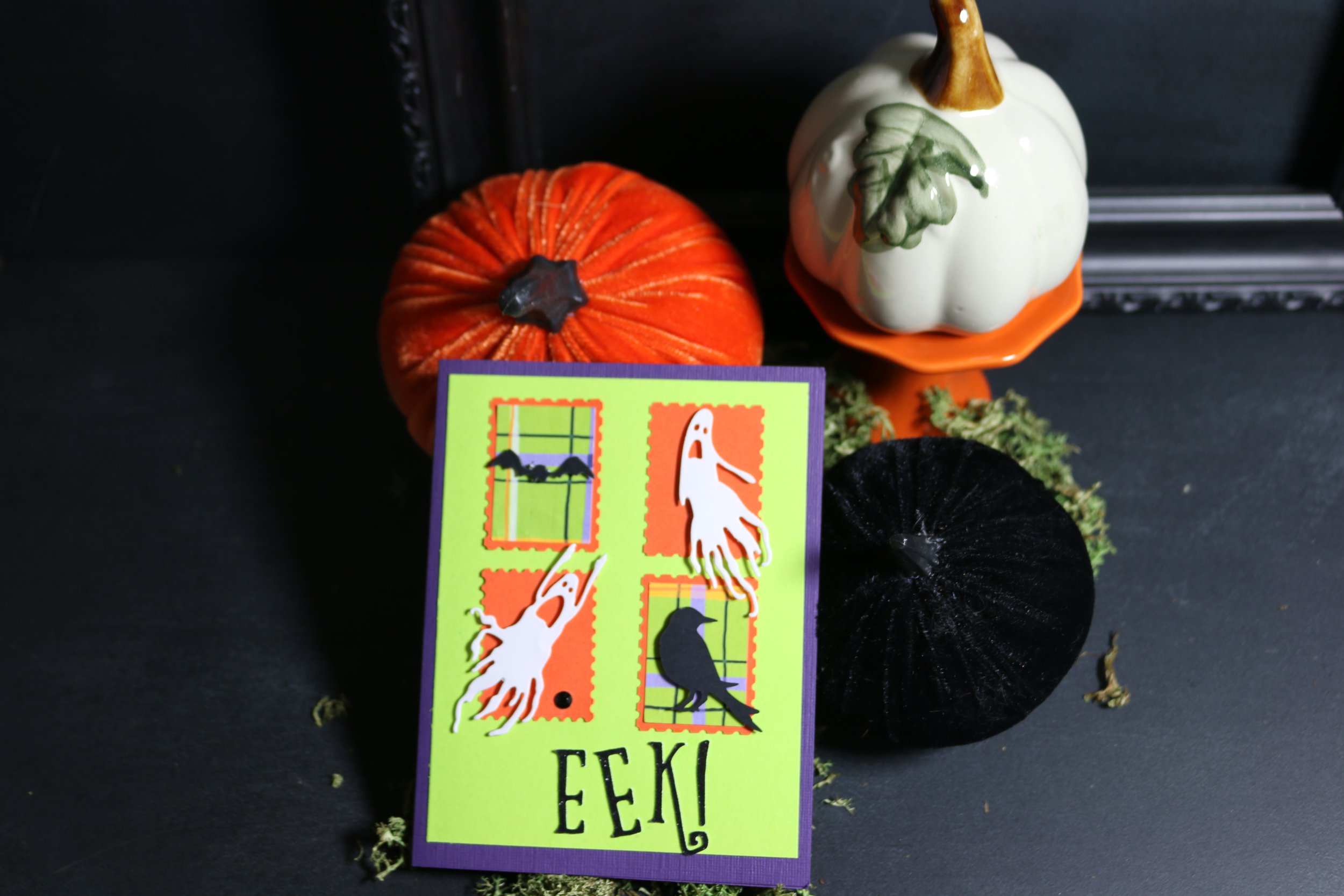 Halloween Card Green