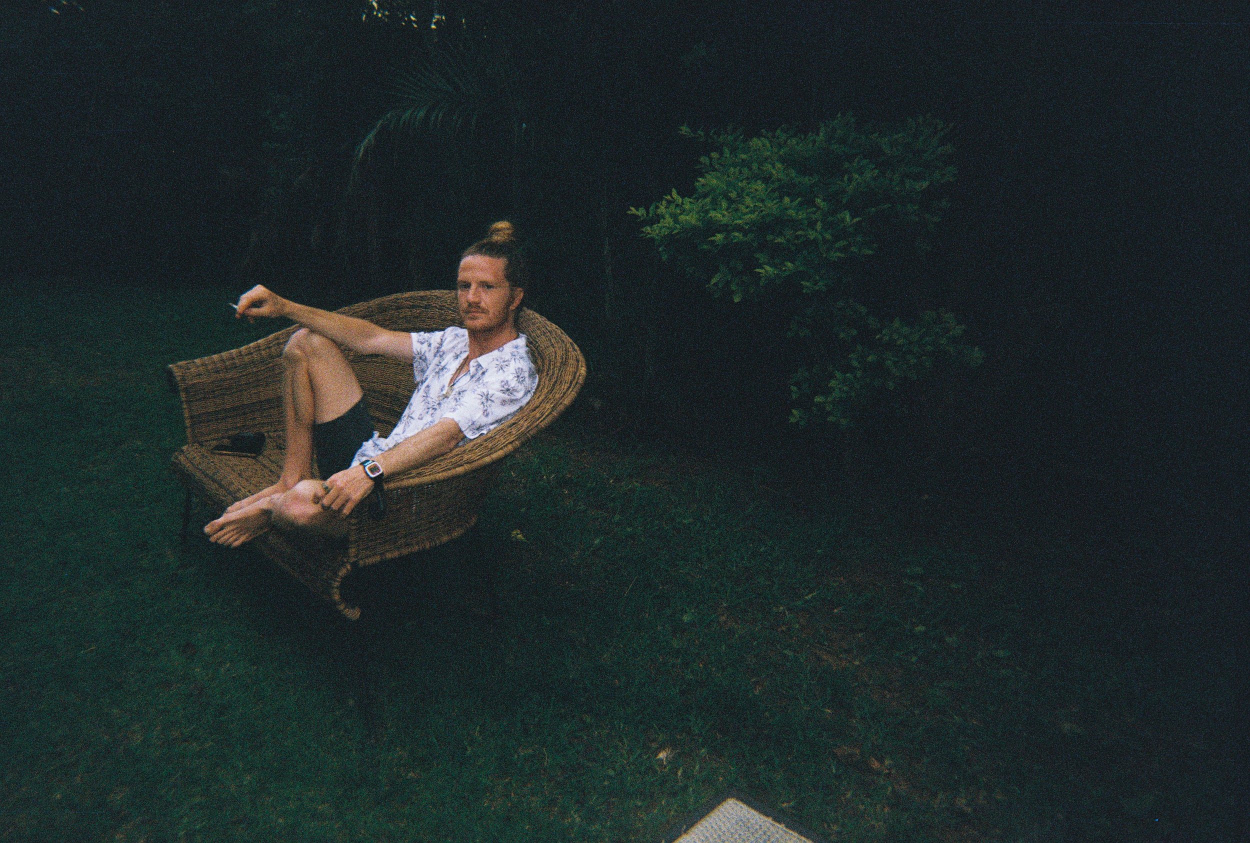 Lover in the garden. Durban, 2023. Disposable Camera.