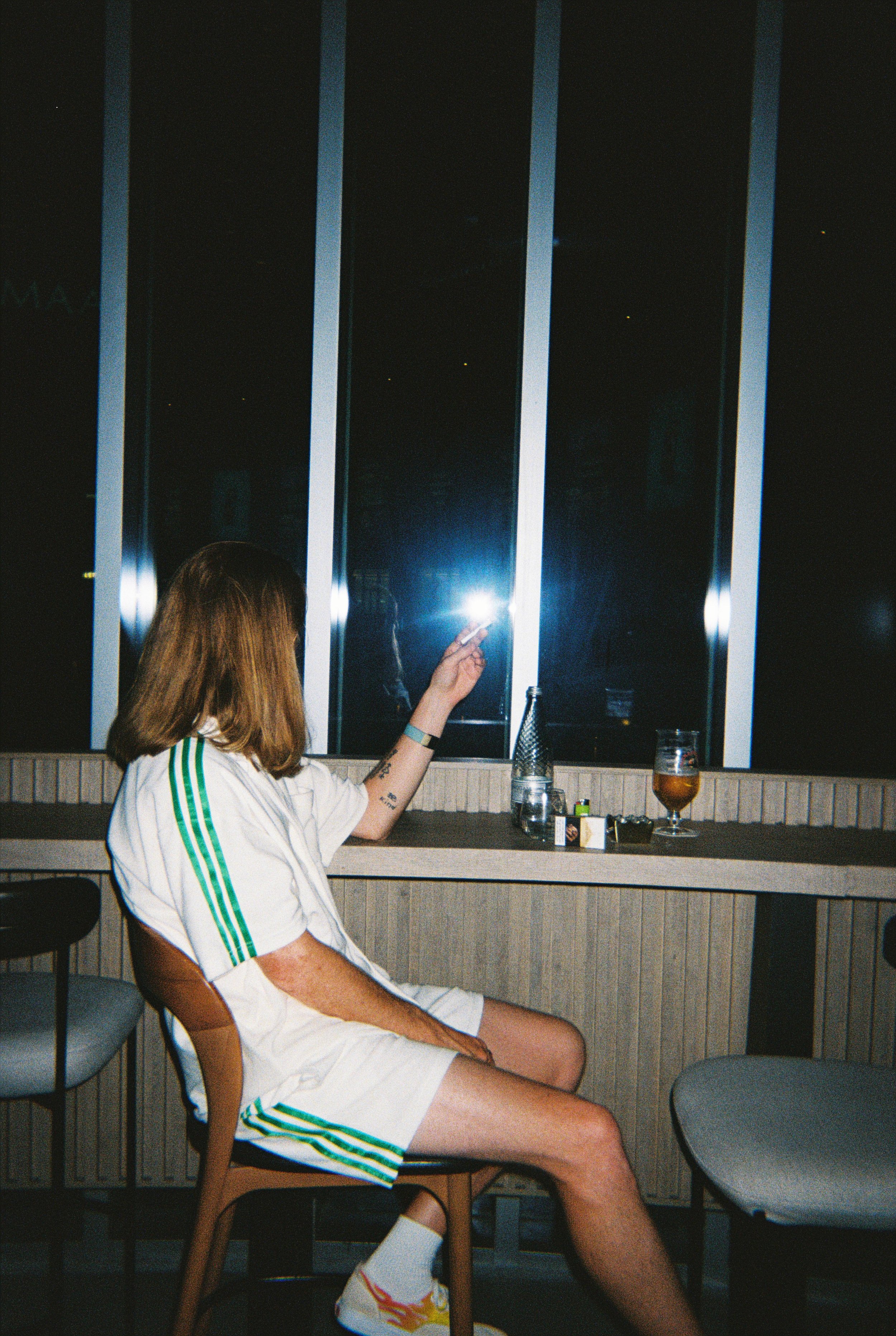 Lover & Stripes. Dubai, 2024. Disposable Camera.