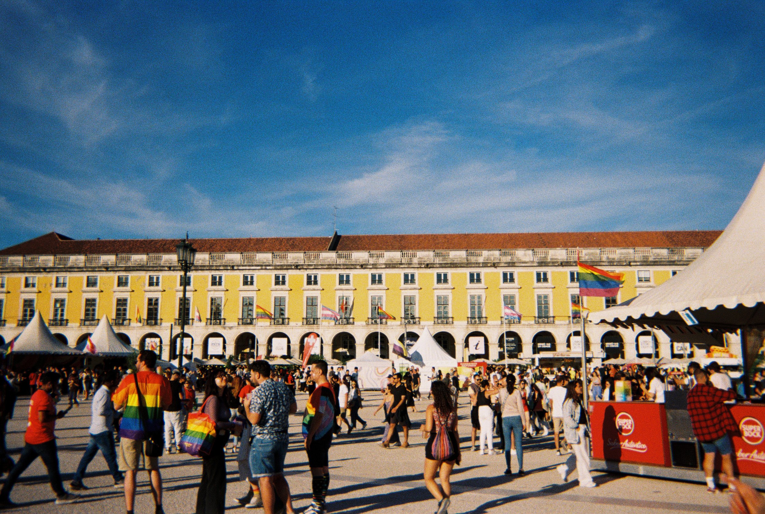 Pride and proud. Lisbon, Portugal, 2024. Disposable Camera.
