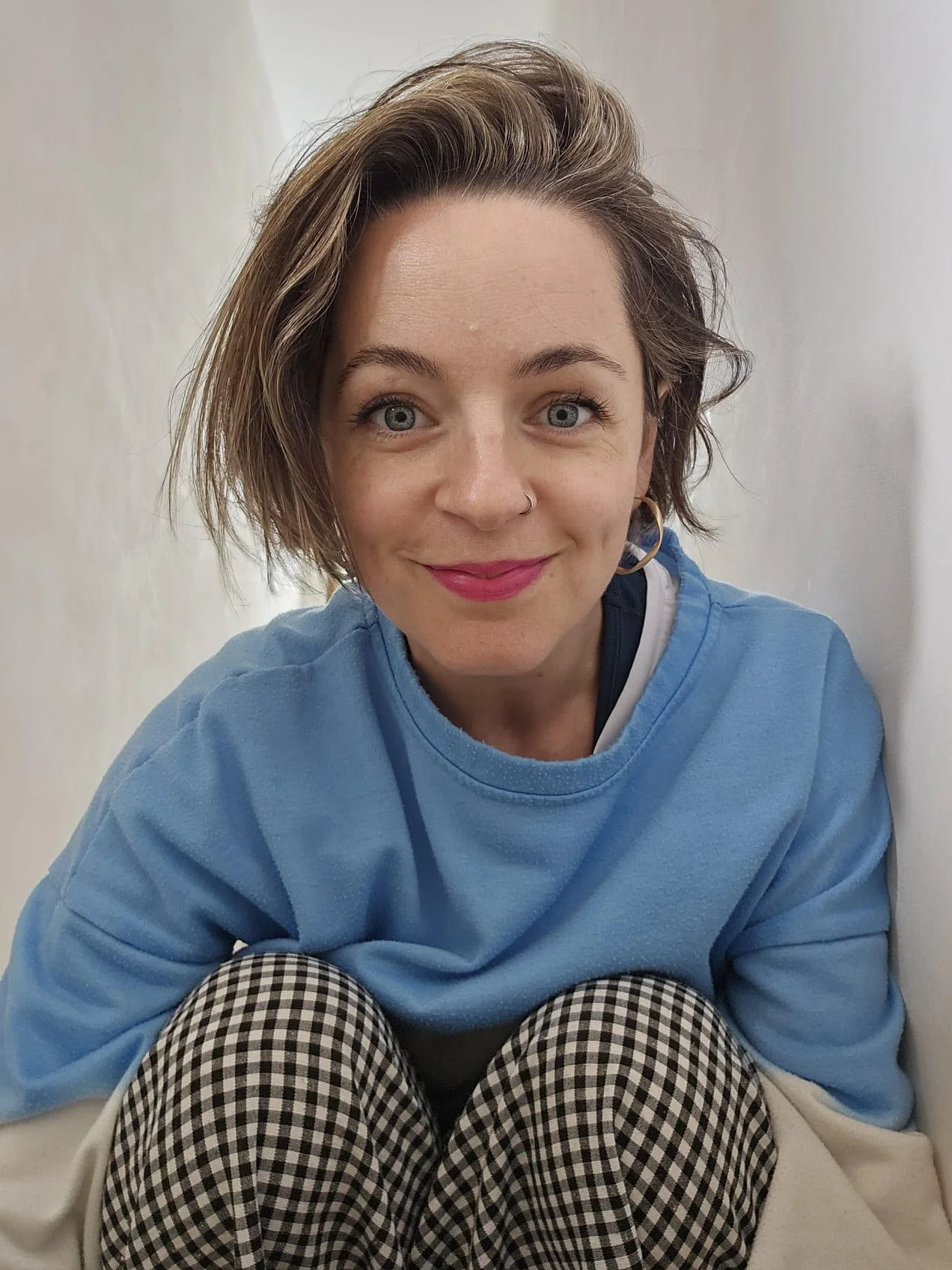 Rea Halstead, IBCLC and midwife, providing infant feeding support in Bingley