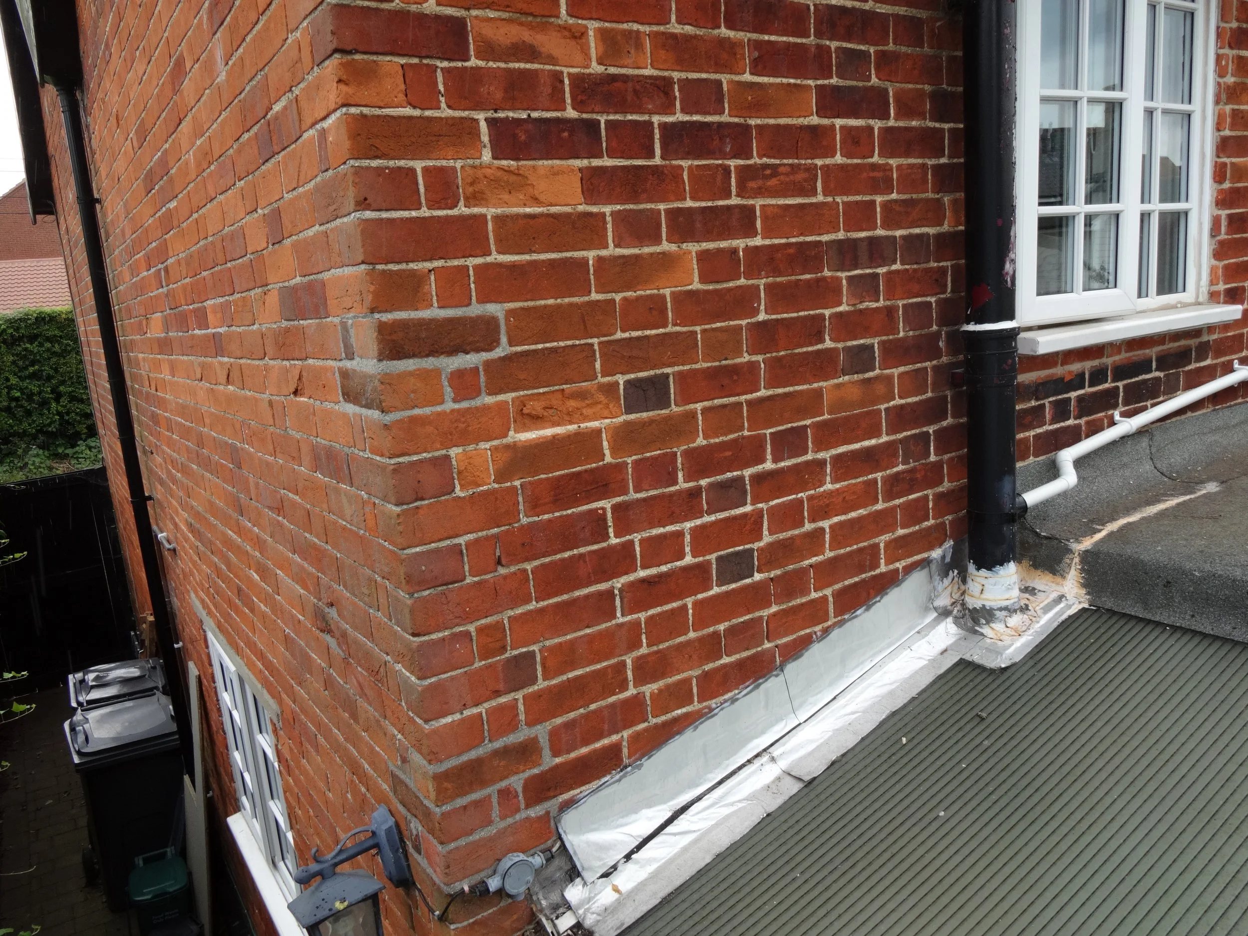 Temporary repairs to prevent water ingress
