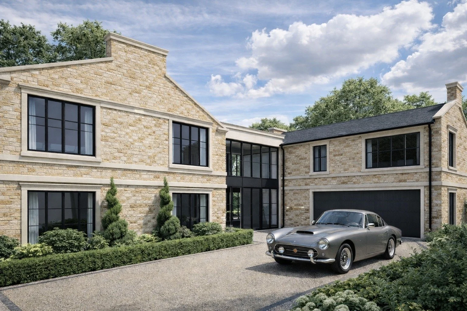 PROJECT KIMWOOD &mdash; Submitted for Planning ✨

A beautiful plot.
Planning already approved.
But one problem&hellip; it didn&rsquo;t feel like home.

Our client in Arkley came to us after purchasing a 0.75-acre site with an existing design by a ren