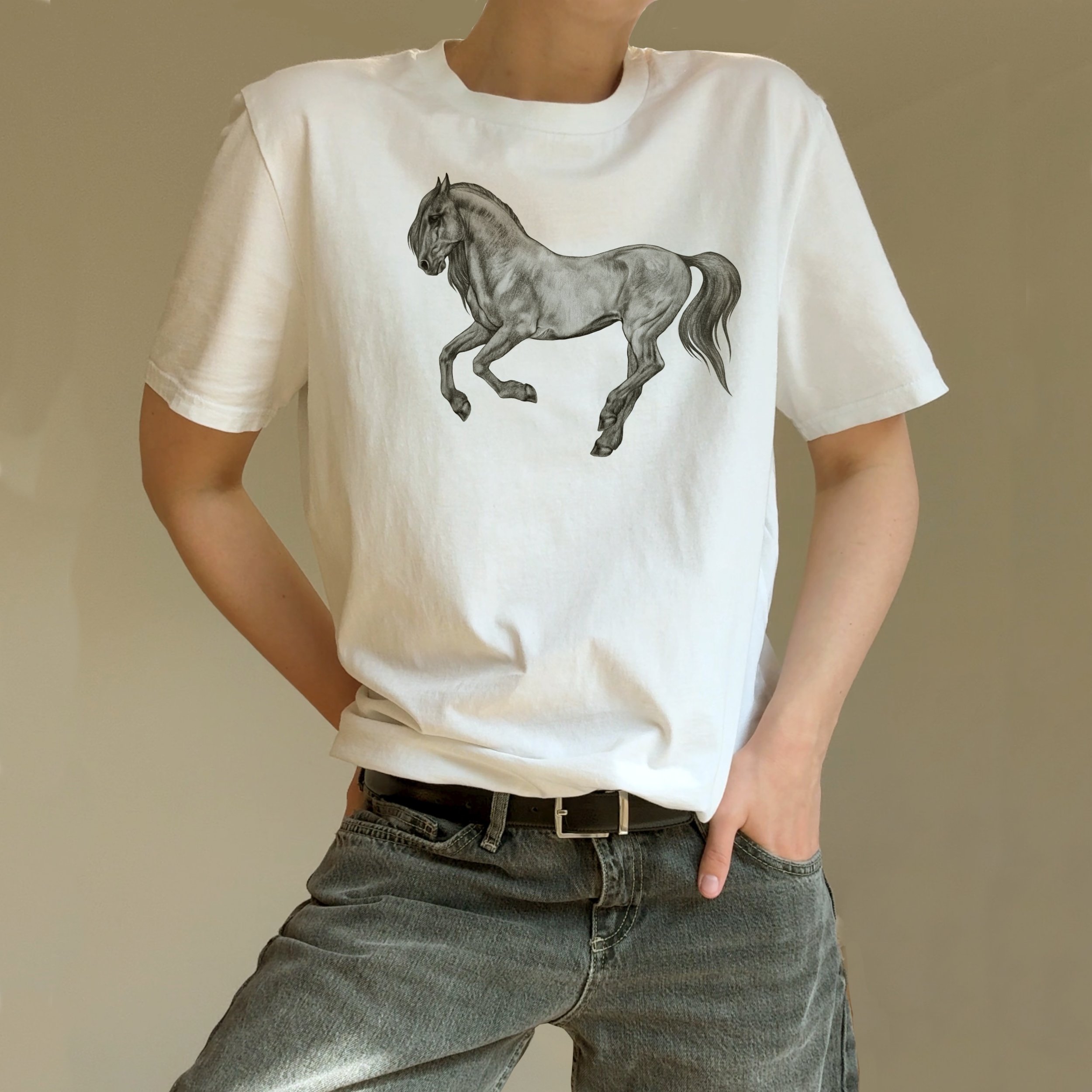 Black Friesian T-Shirt