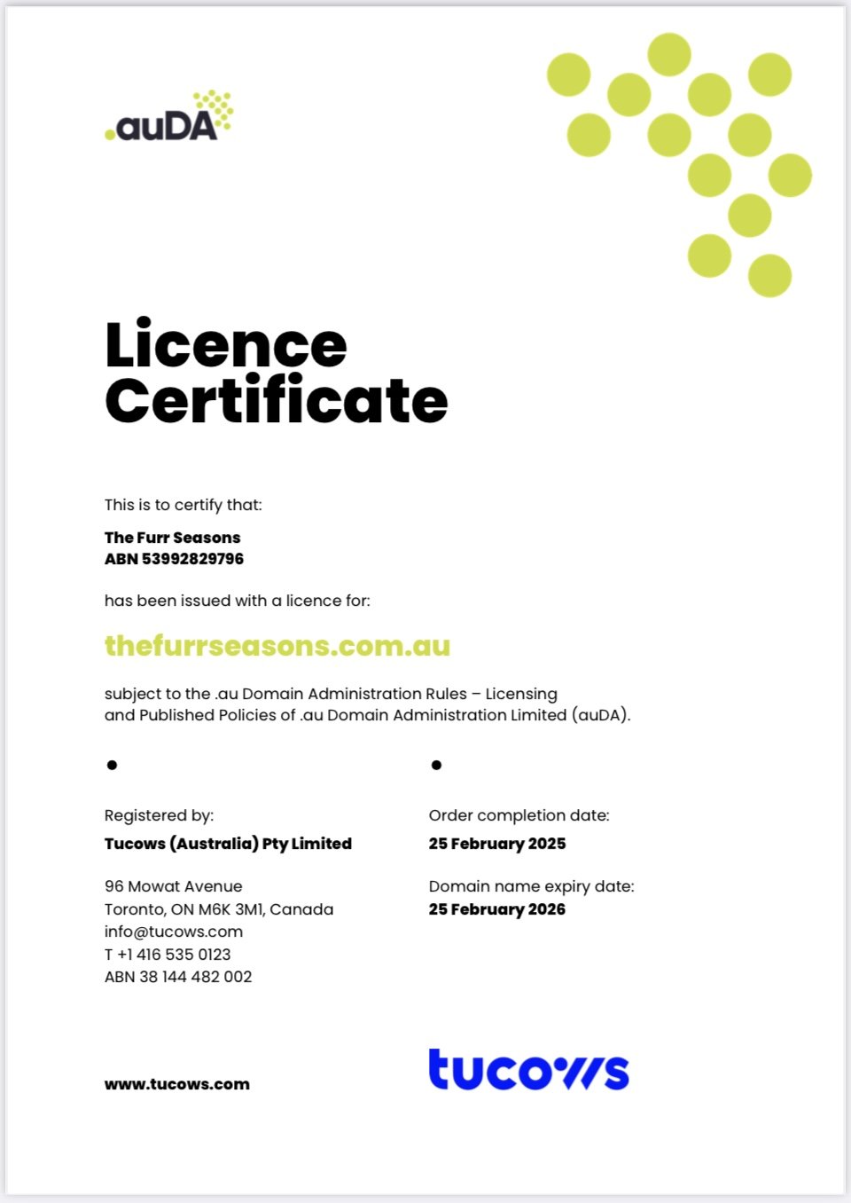 Legally Owned Domain