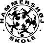 Skolelogo med tekst 'Hanne Mersholm Skole' og en flyvende fugl i midten