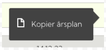 Skærmbillede af menu med muligheden 'Kopier årsplan'