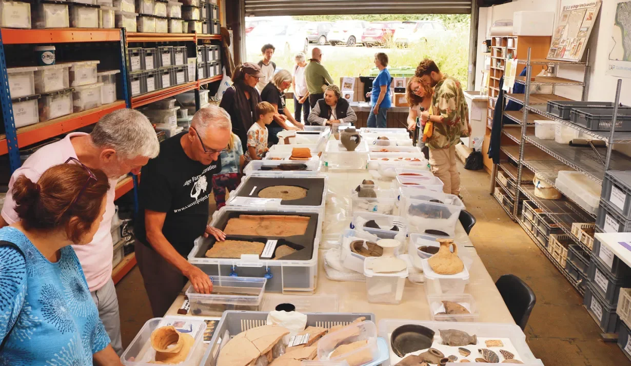 Open day for the local community with finds on display