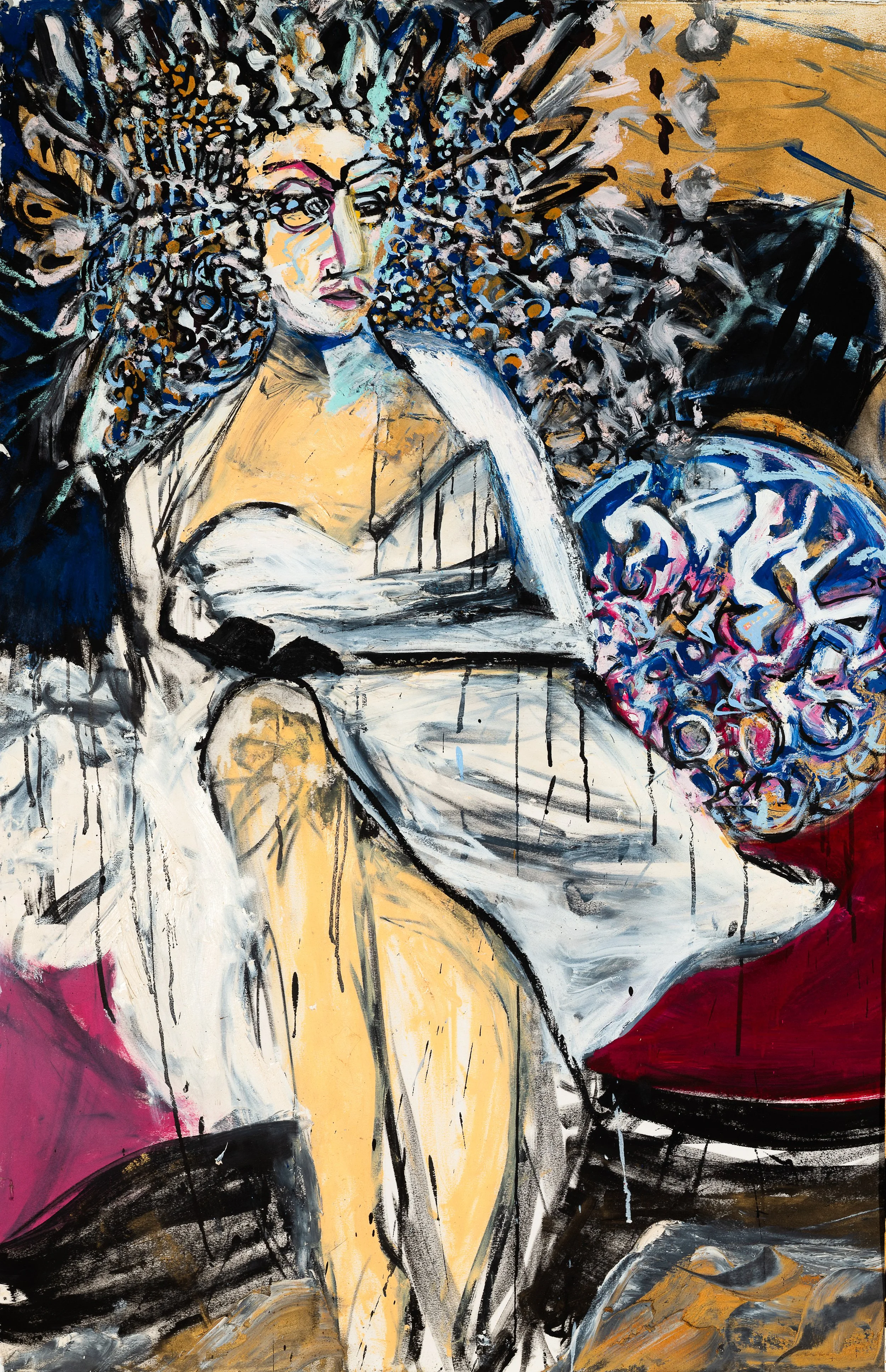 Married - oil on paper