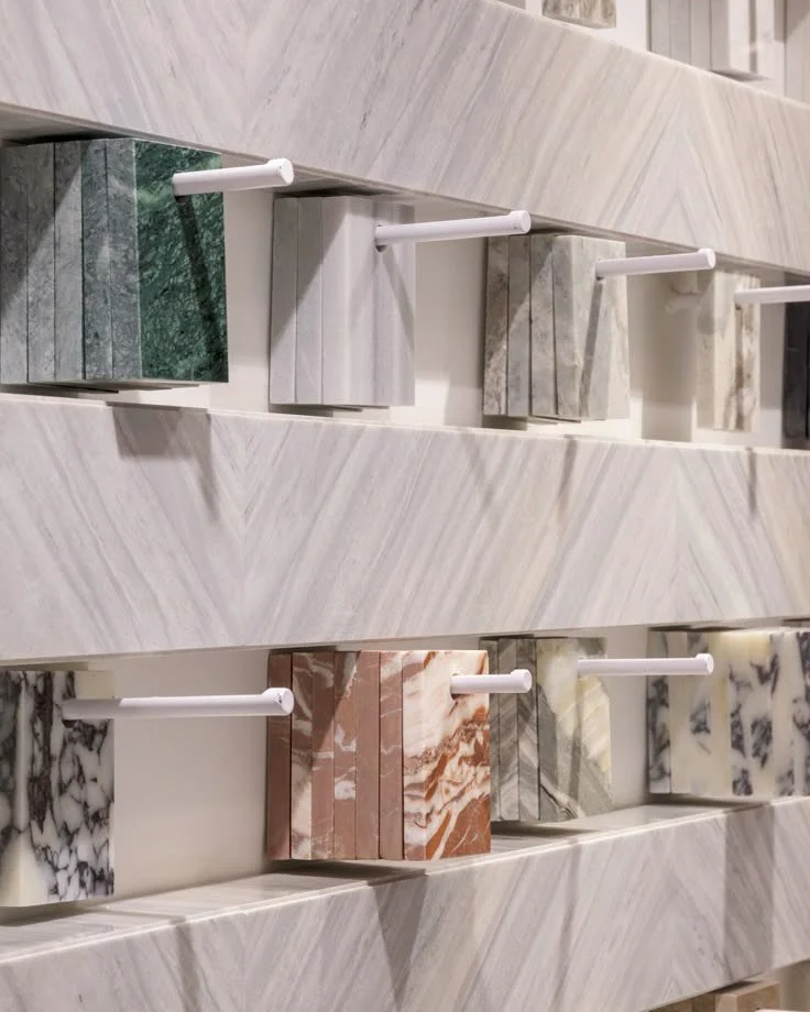 Design curation for our 2026 residences - stone, texture, detail. 

#craftingiconicresidences #custombuilderbrisbane #interiorsinspiration #interiorscurated