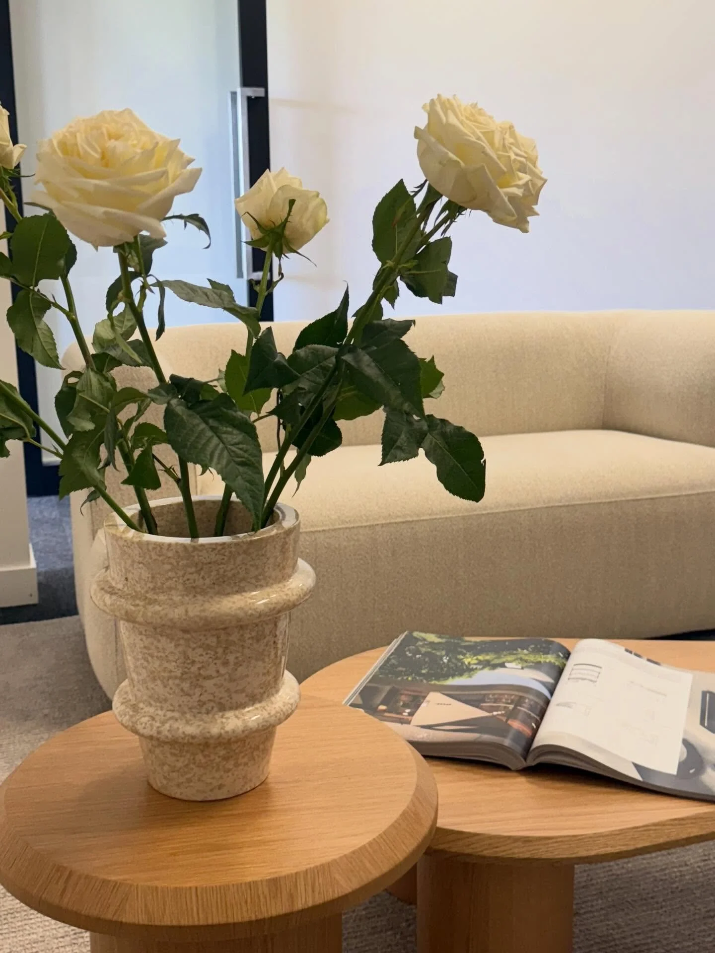 Curated corners at NAS HQ.