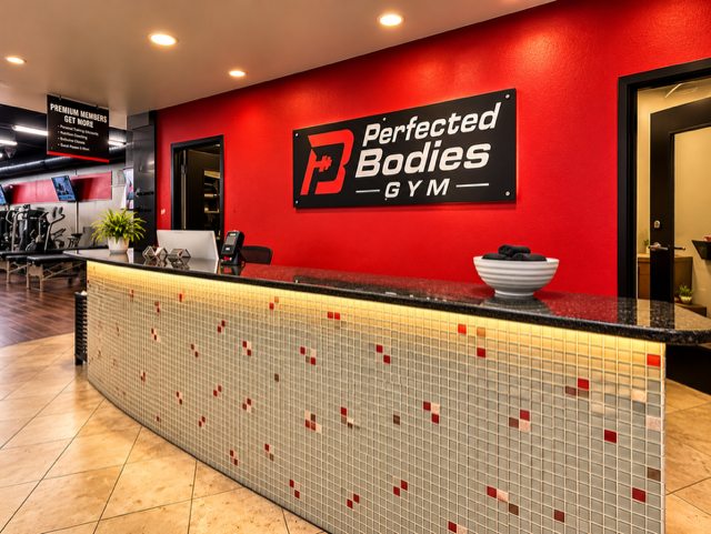 Perfected Bodies welcoming front desk