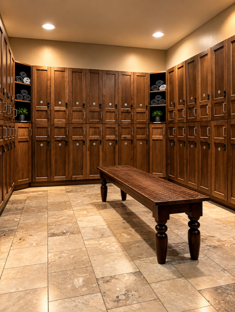 Gym locker room