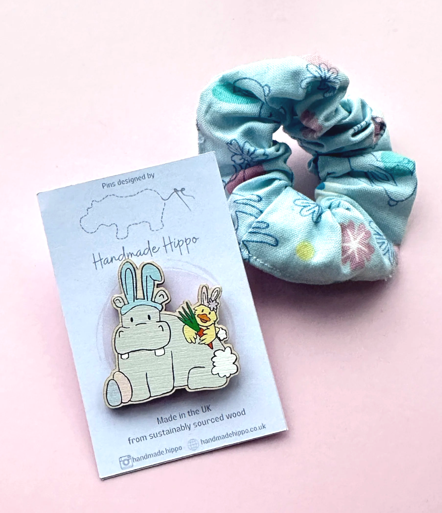 Easter Mini Scrunchie and Easter Pin Bundle