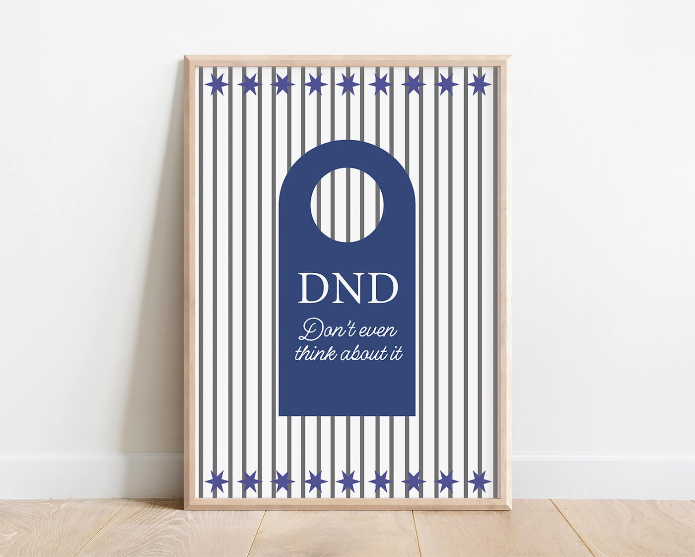 Blue, Do Not Disturb Print