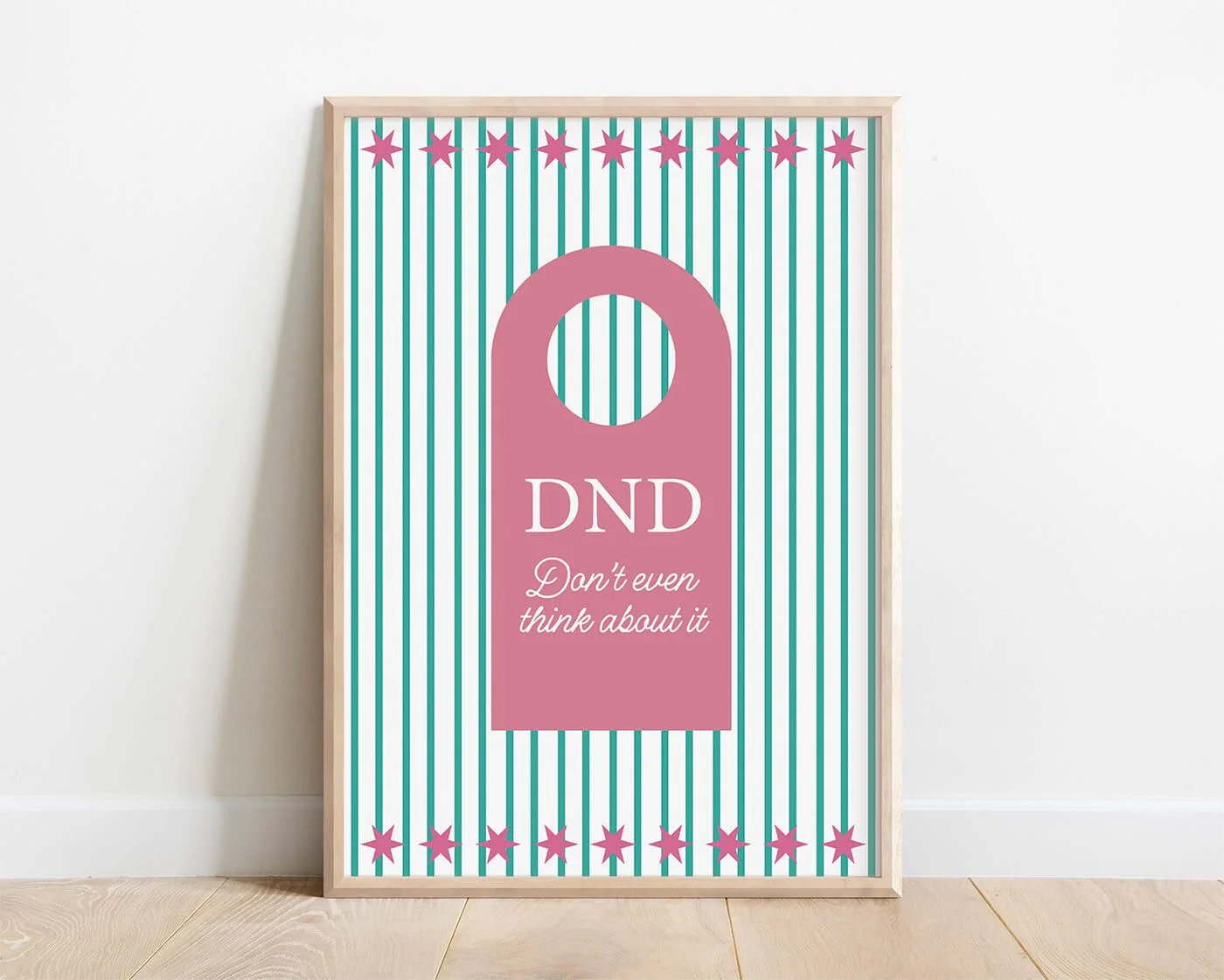Pink, Do Not Disturb Print