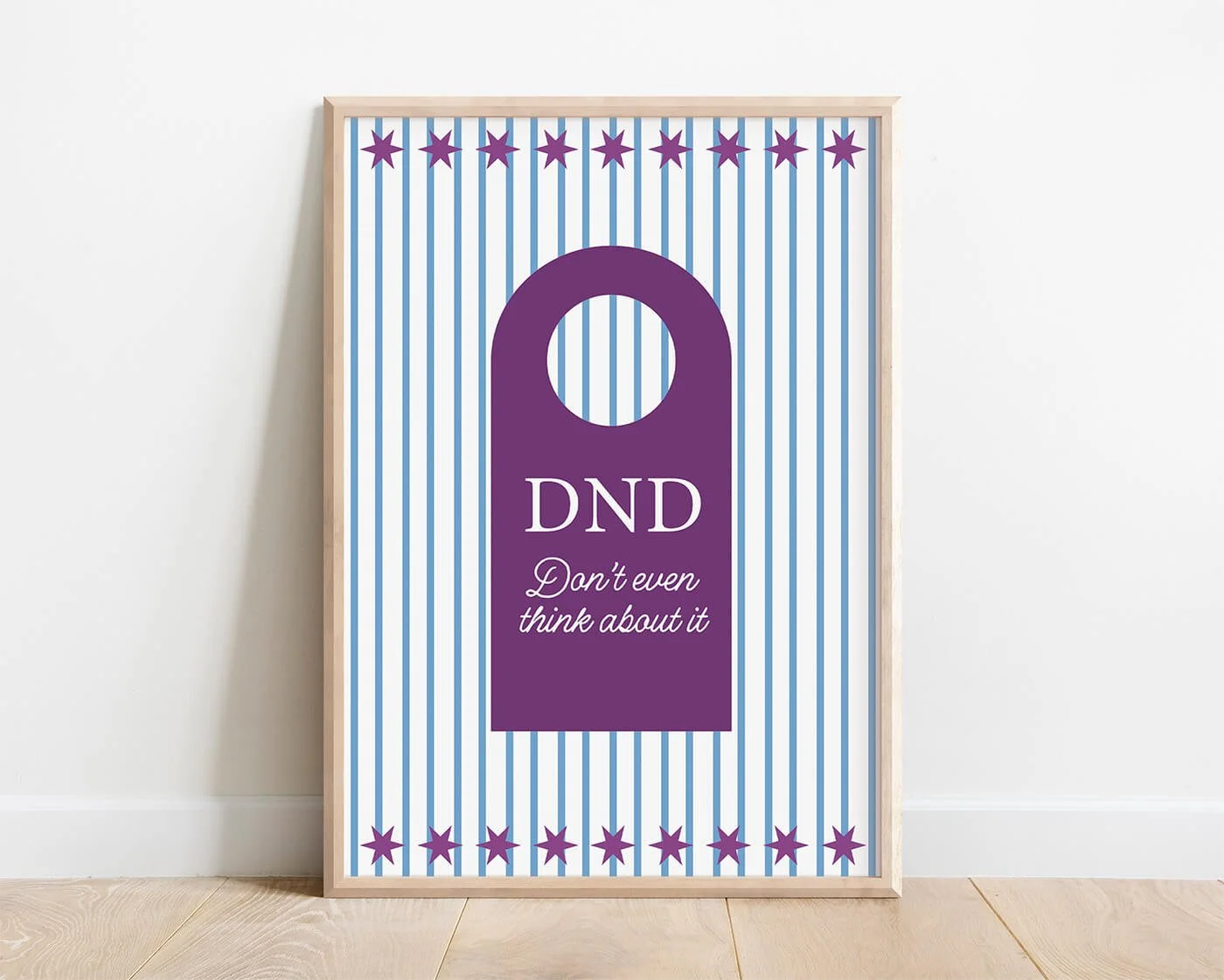 Burgundy, Do Not Disturb Print