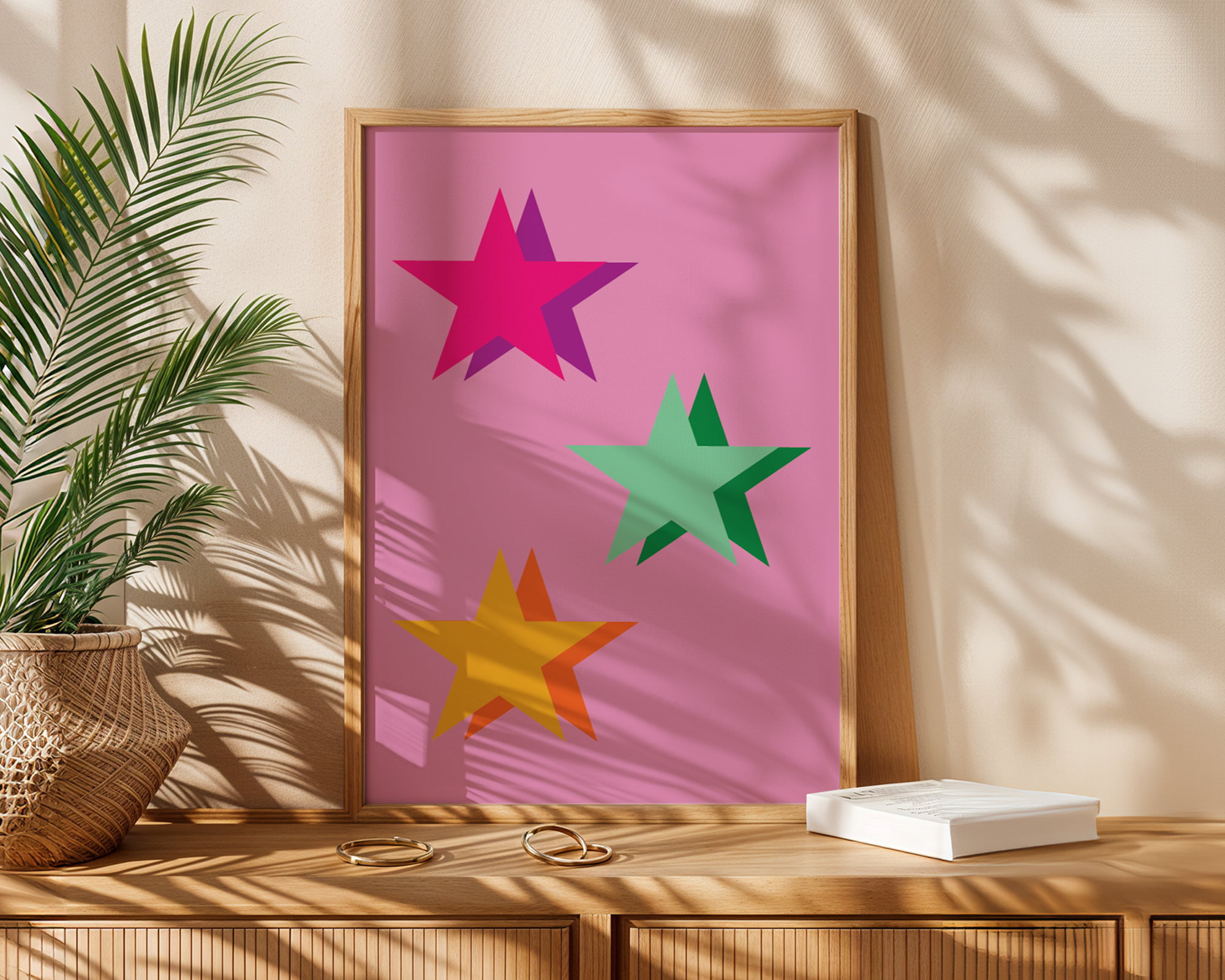 pink girls room print