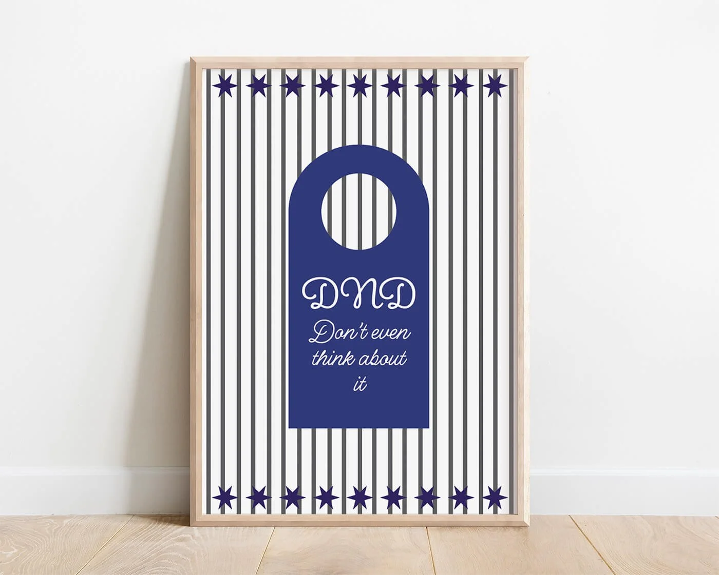 Blue, Do Not Disturb Print