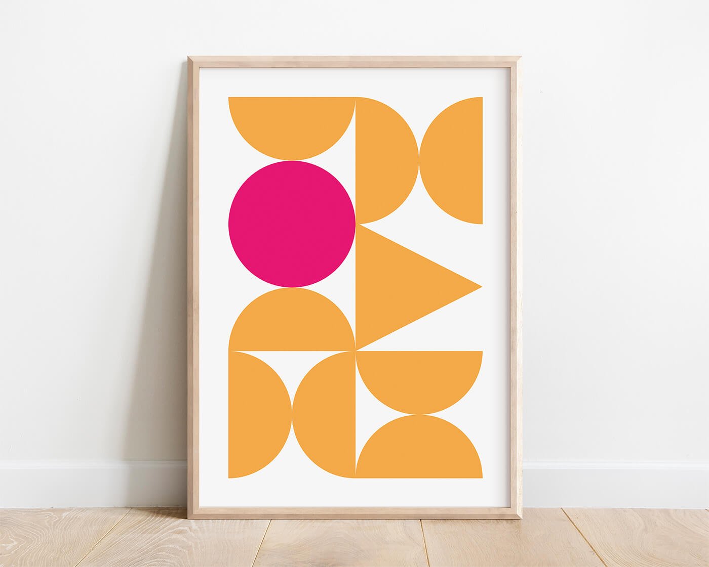 Yellow Abstract Forms print