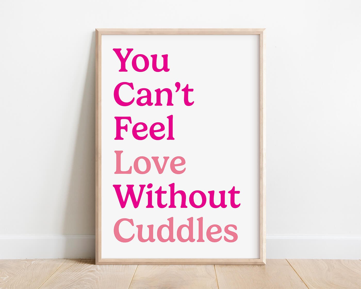 You Can't Feel Love Print