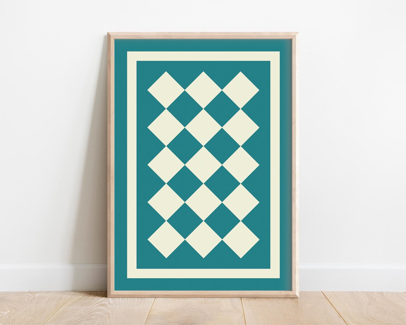 Teal Aztec Print