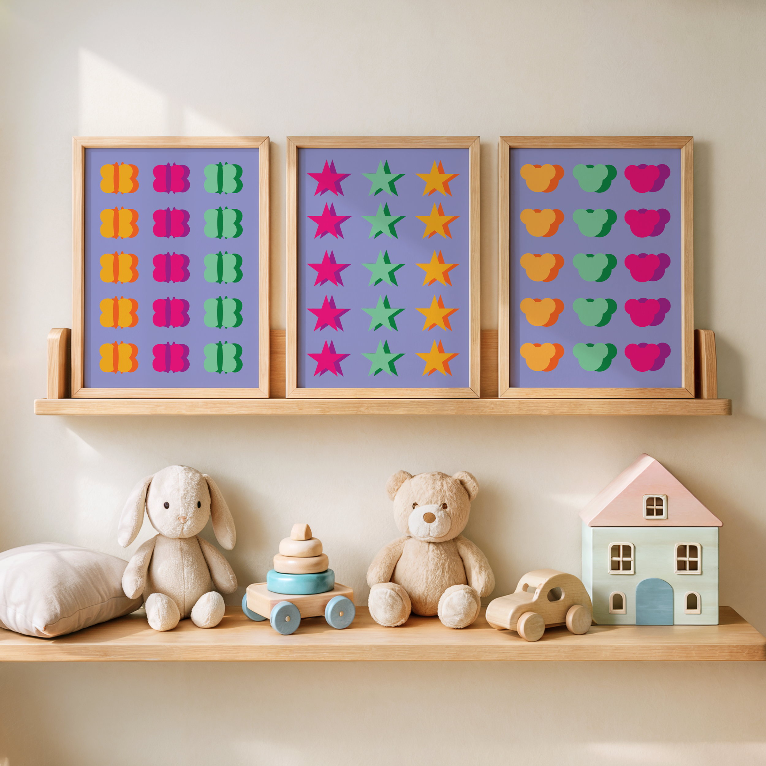 colourful prints for kids rooms