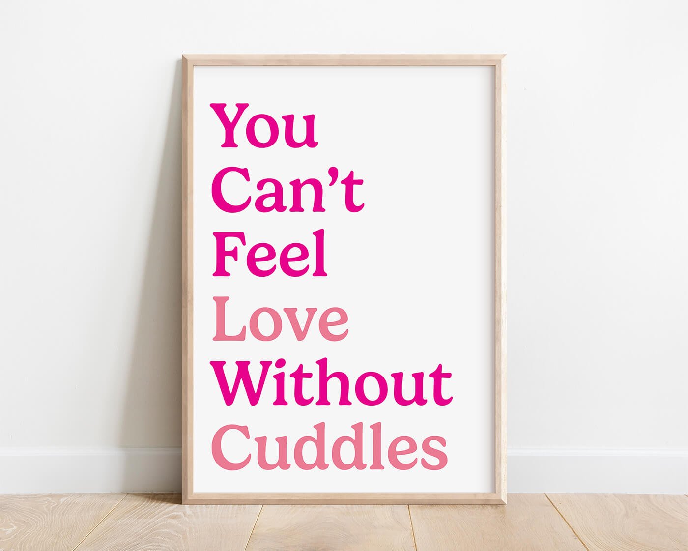 You Can't Feel Love Print